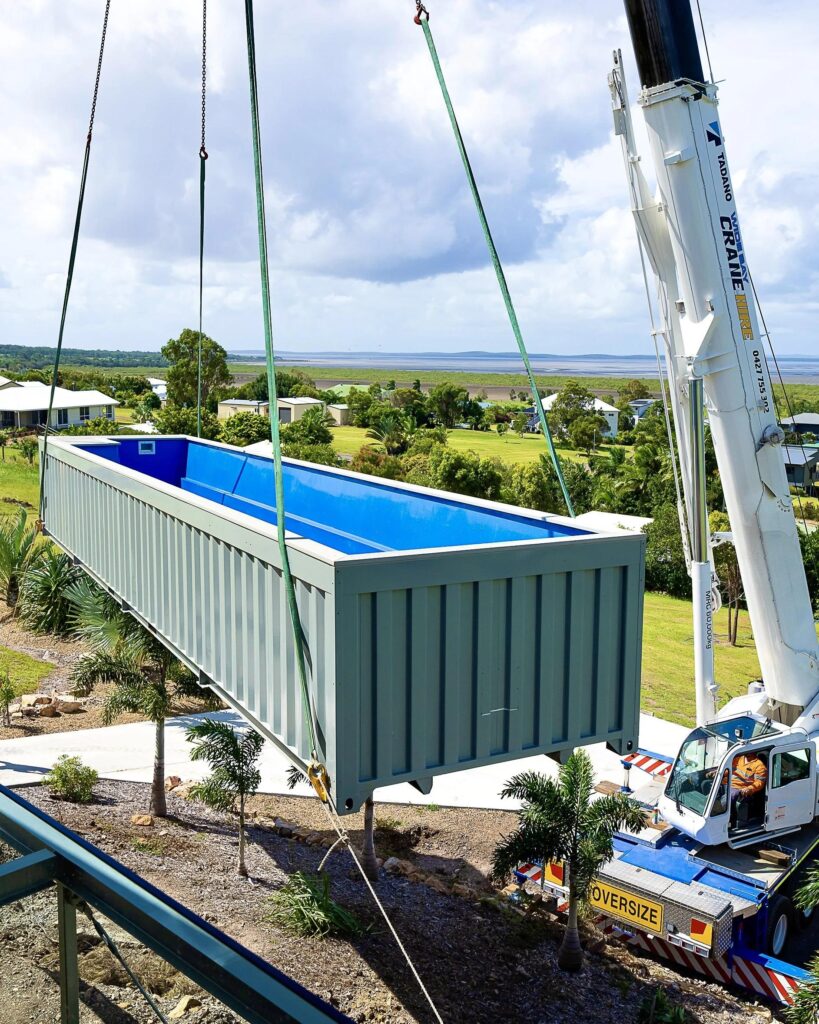 Modular Container Pool Installation Site