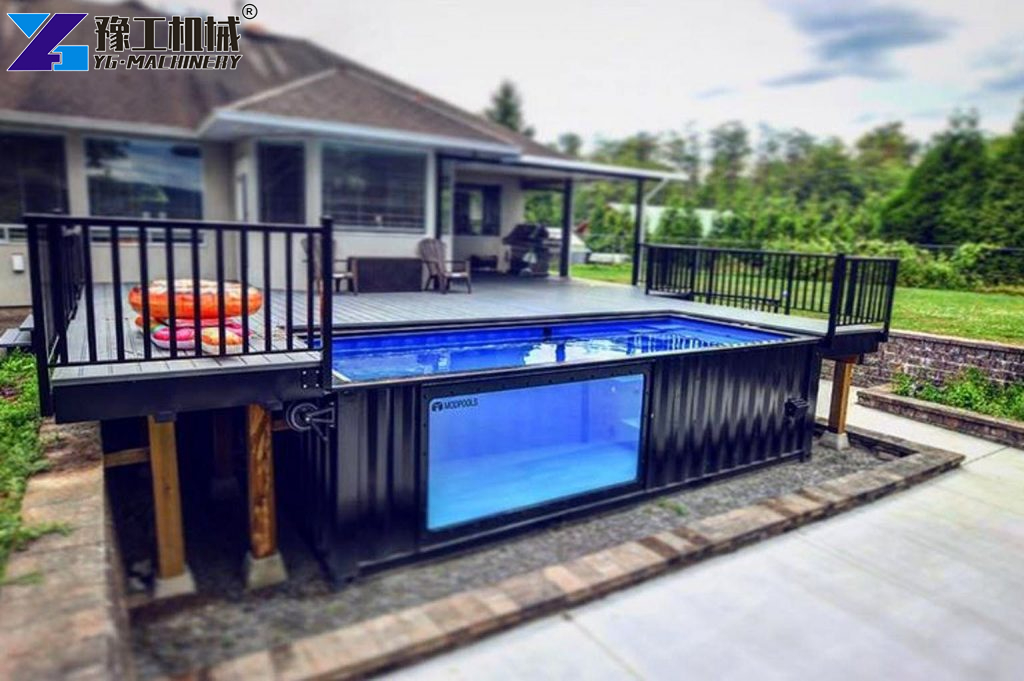 Outdoor Container Pool with Windows