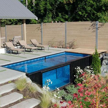Prefabricated Shipping Container Pool Unit