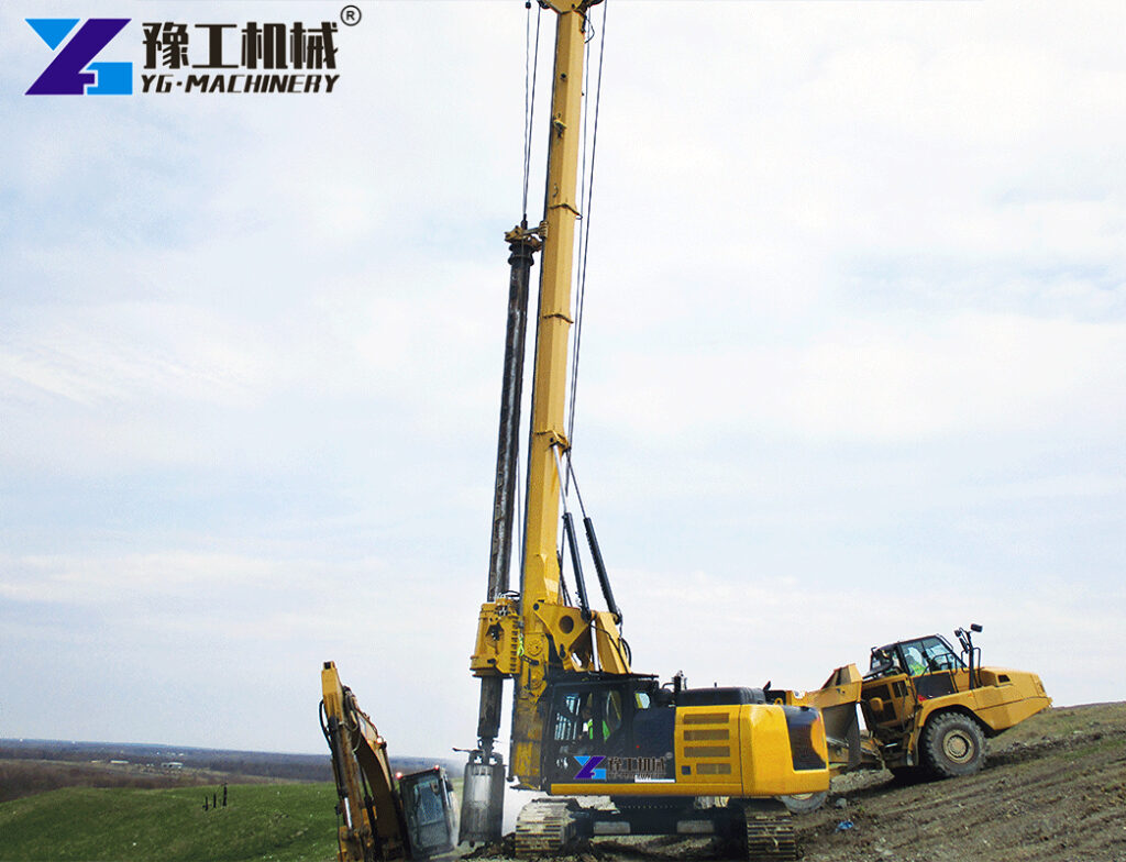 Rotary Drilling Rig Machine Working