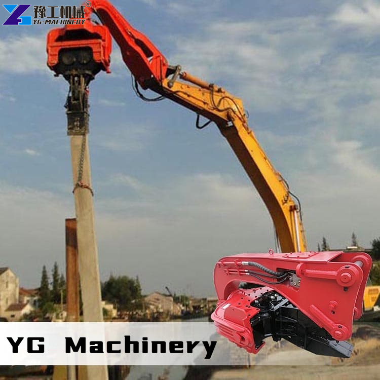 Sheet Pile Driver for Excavator Working