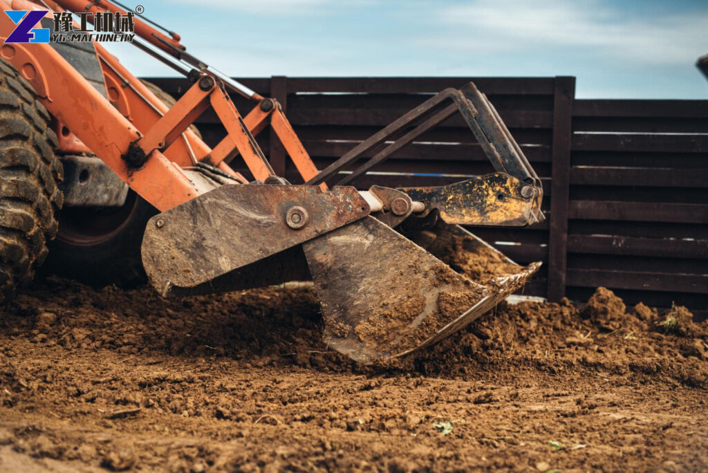 Small Backhoe Loader Narrow Job Site