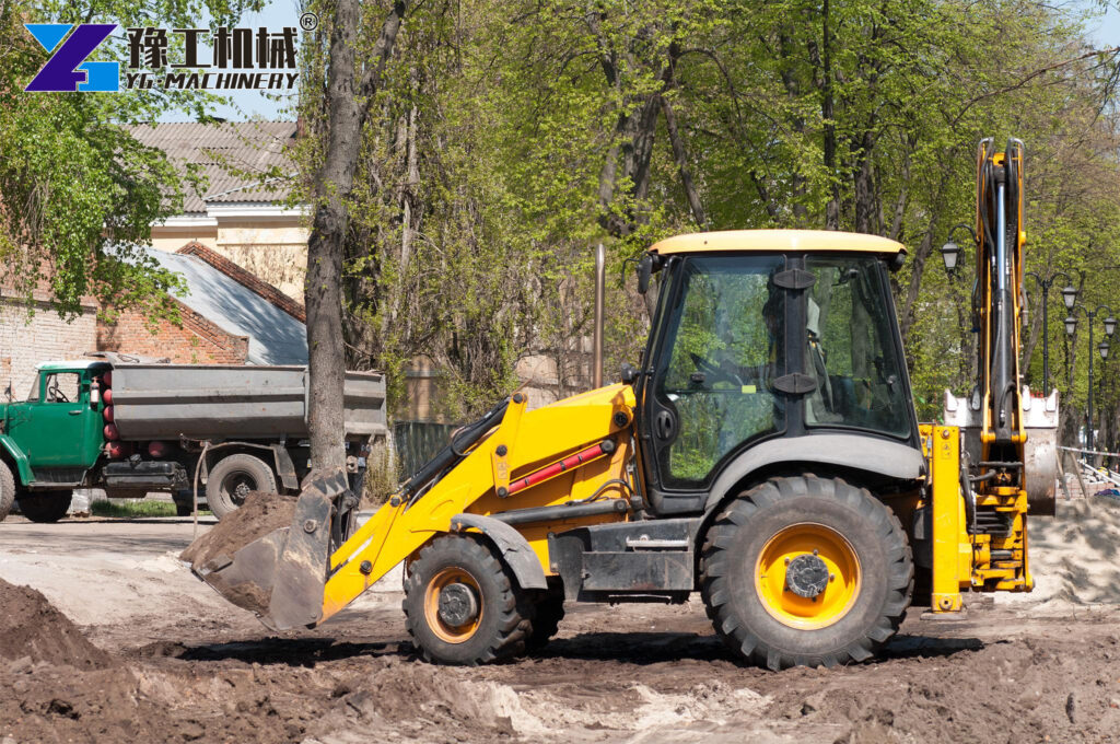 Small Backhoe Loader Operation