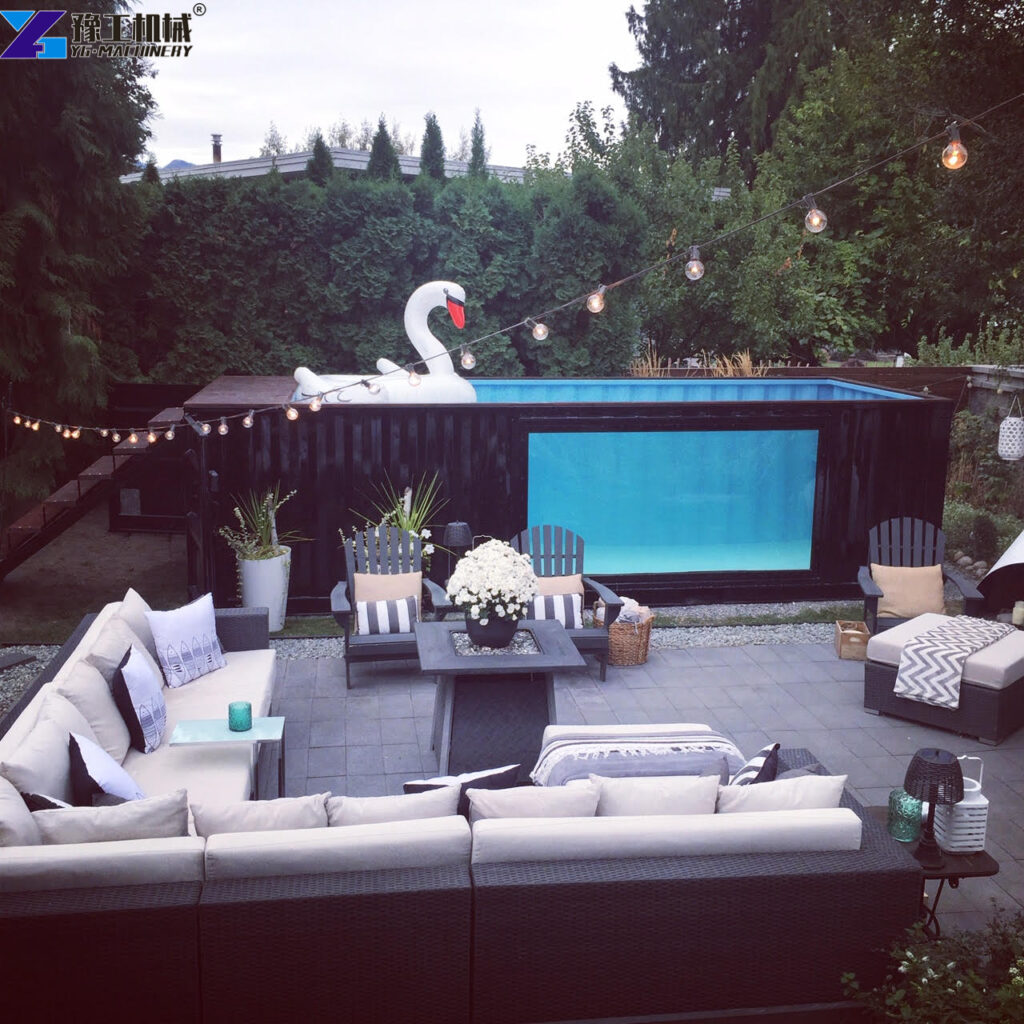 Small Container Pool Modern Backyard