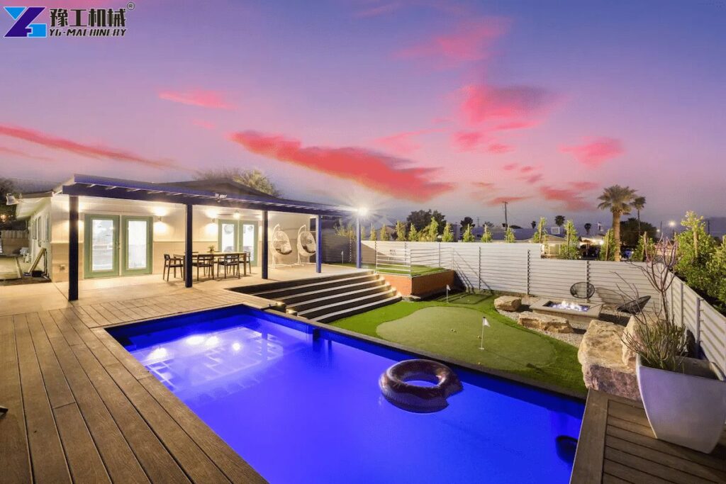 Underground Shipping Container Pool Resort