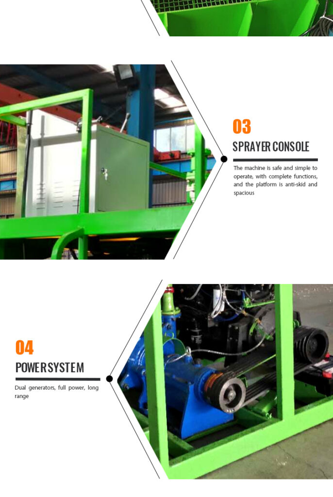 YG Hydroseeding Machine Completing A Slope Spray
