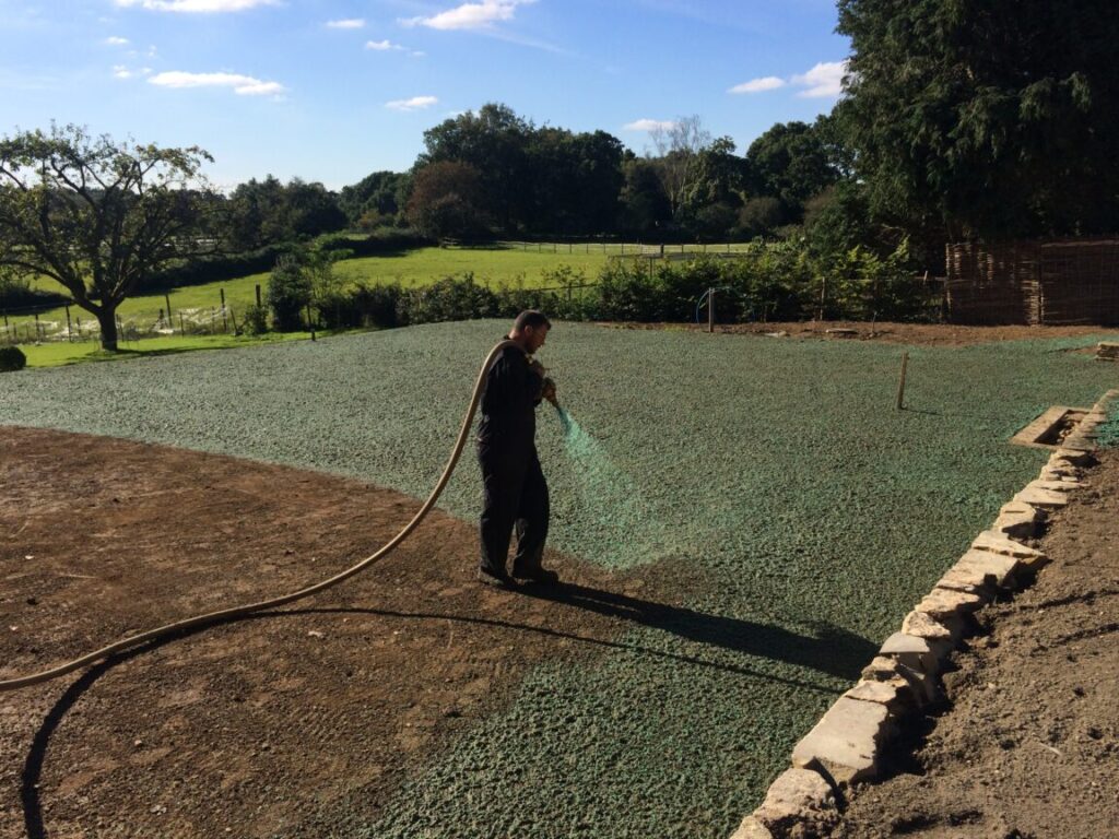 YG Hydroseeding Machine On Malaysia Project Site