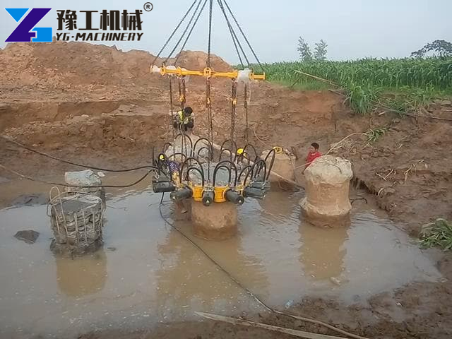 Adjustable Diameter Hydraulic Pile Breaker Unit
