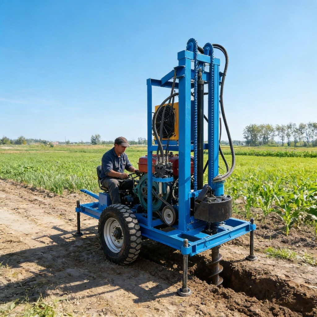 Affordable Mini Borehole Drilling Machine For Residential Wells