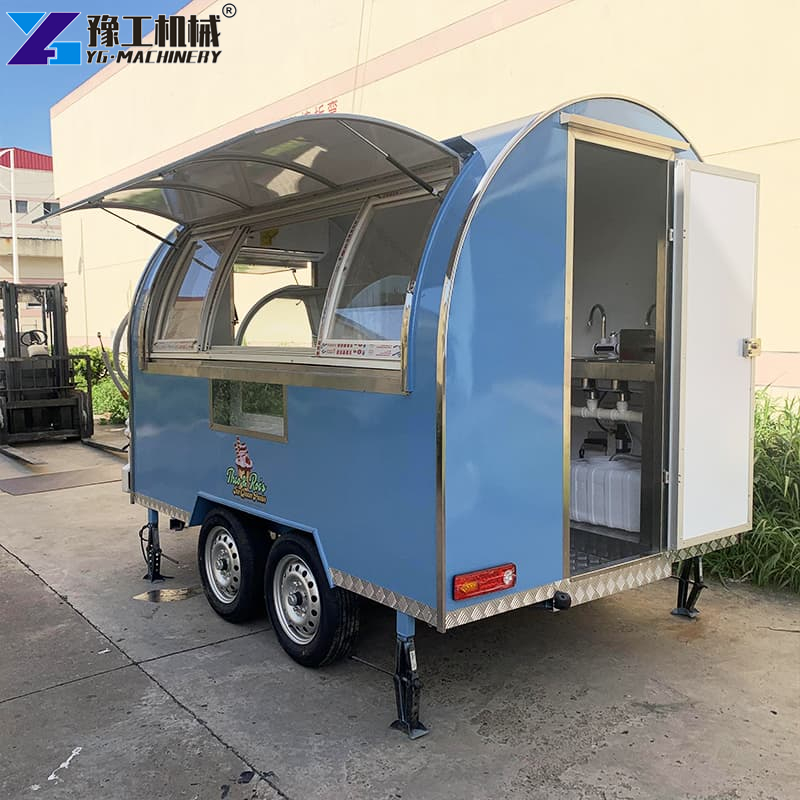 BBQ Trailer With Porch Exterior