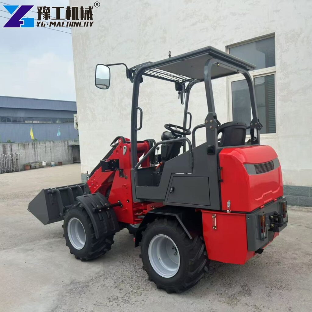 Compact Electric Loader Tractor Operation
