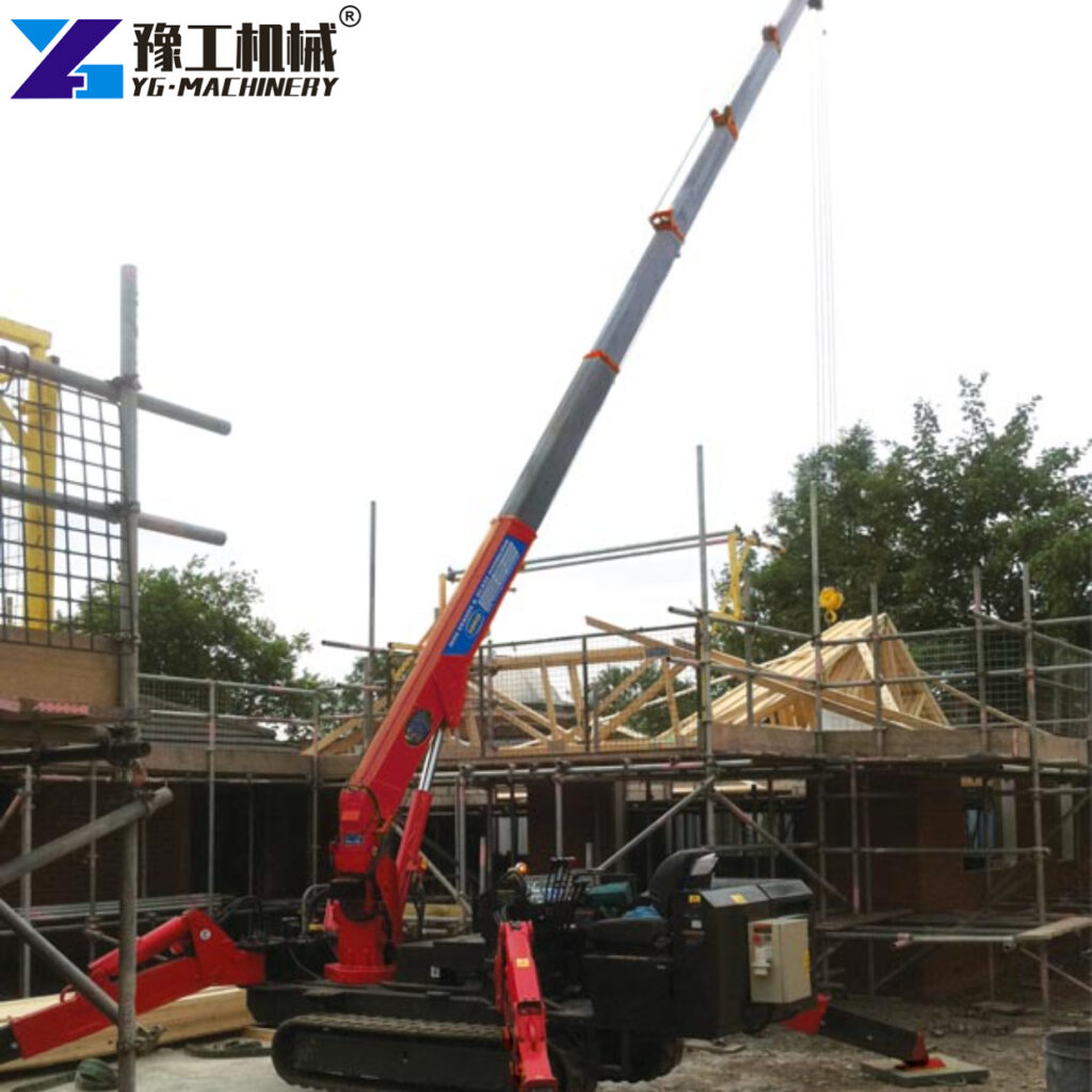 Compact Spyder Crane Installation Site