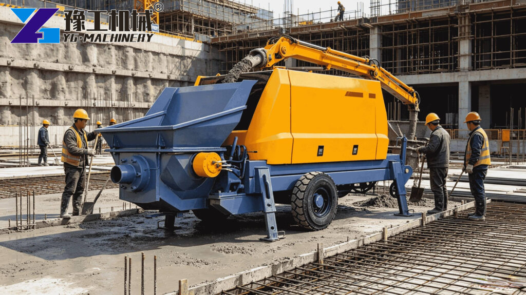 Concrete Mix And Pump Construction Use