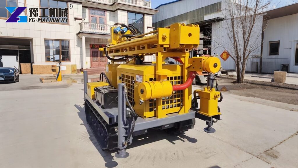 Crawler Mounted Drill Rig Working