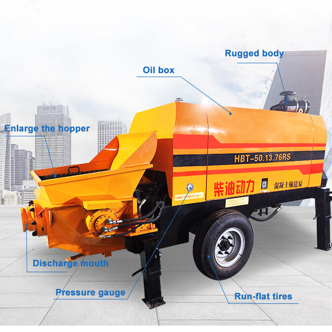 Diesel Concrete Mixer Pump