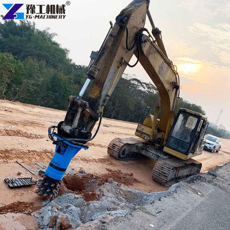 Drum Cutter Attachment For Excavator