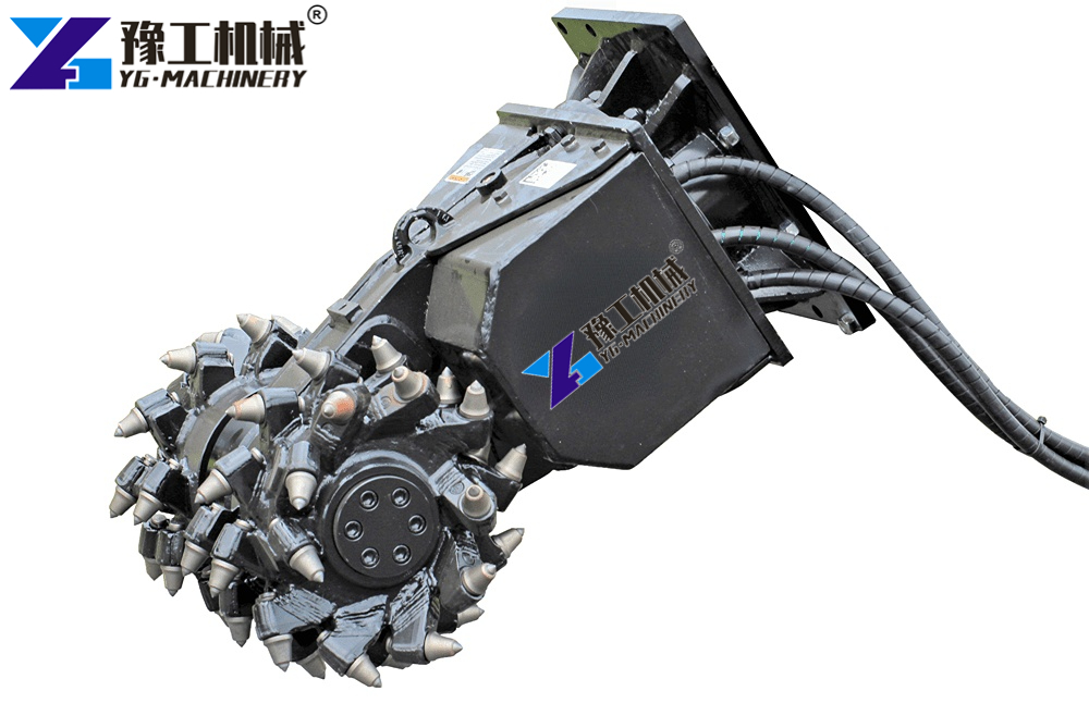Drum Cutter Attachment For Excavator