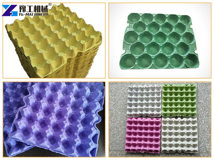 Egg Box Making Machine Finished Trays Stacking