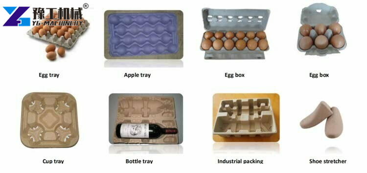 Egg Tray Making Machine Finished Products