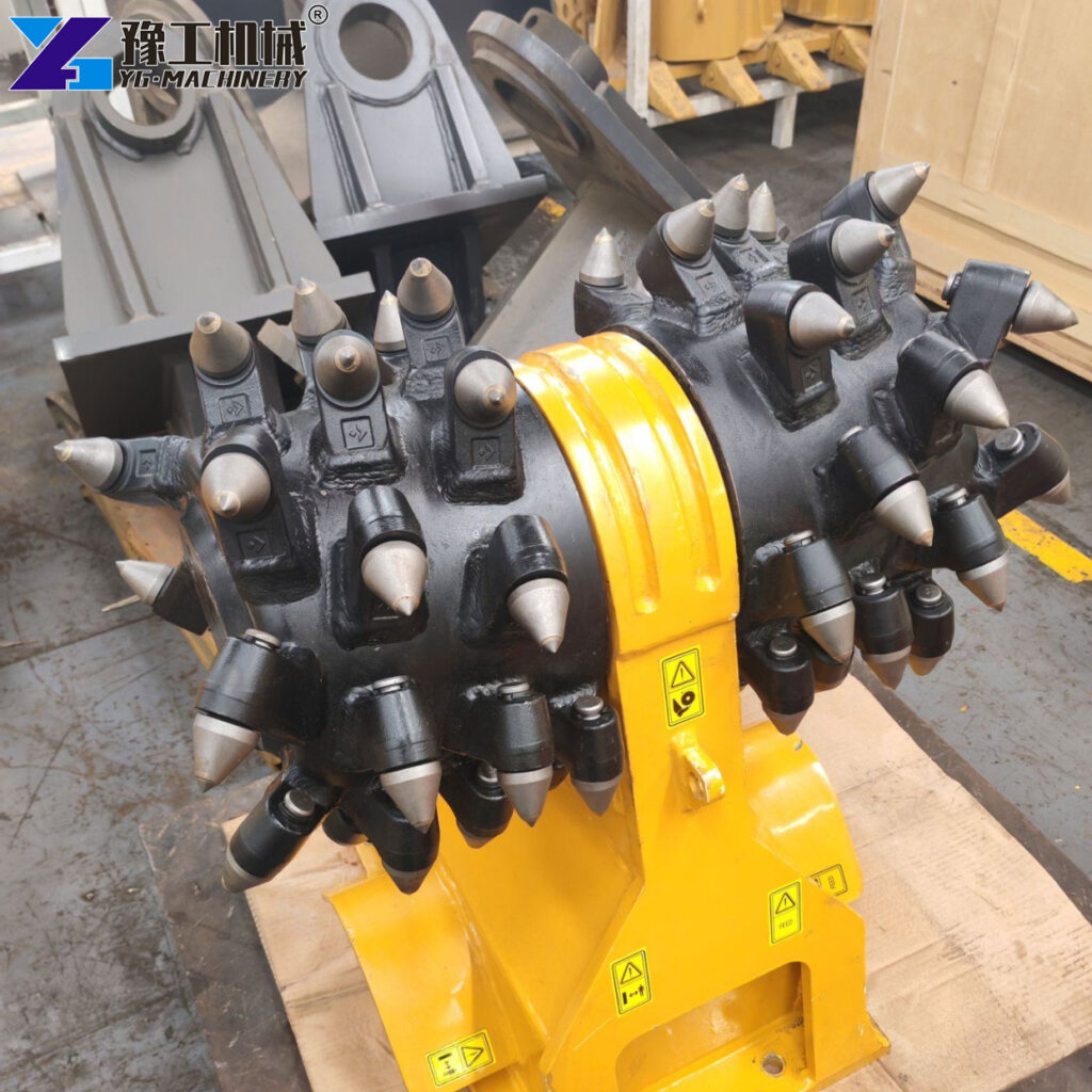 Excavator Milling Head Replacement