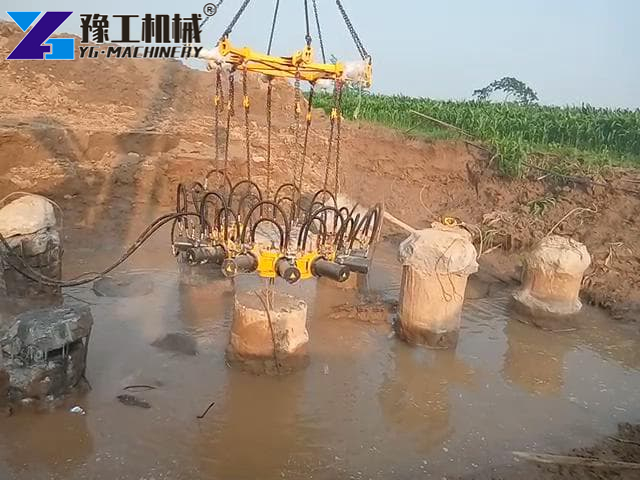 Excavator Pile Breaker Project