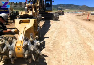 Rock Grinder Attachment for Excavator Excavator Rock Grinding Project