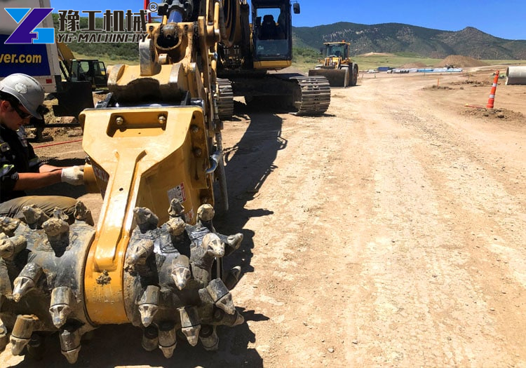 Excavator Rock Grinding Project