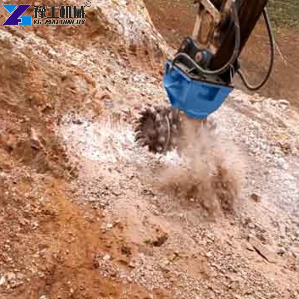 Hard Rock Excavation With Milling Head