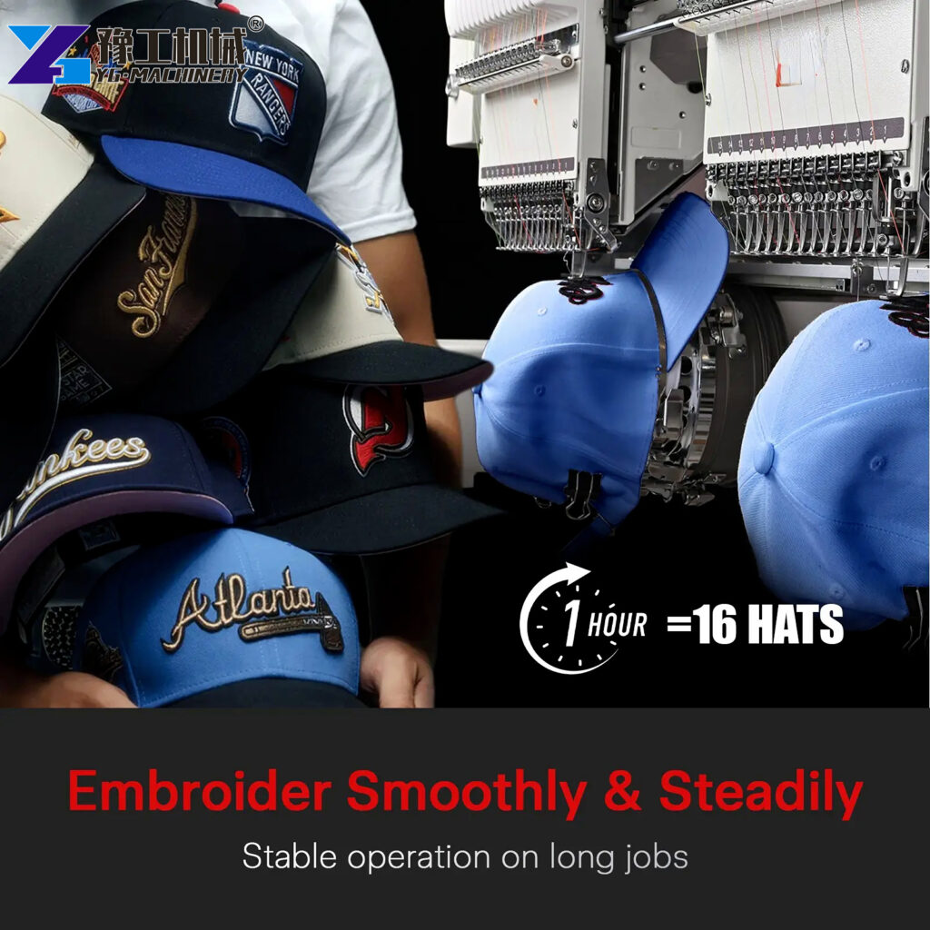 High Speed Embroidery Machine Cap Embroidery
