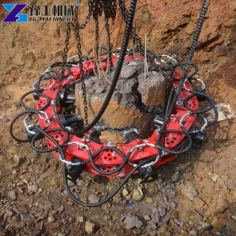 Hydraulic Pile Breaker Construction Site