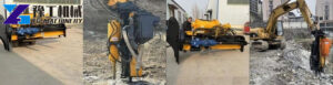 Excavator Mounted Hydraulic Rock Drill and Splitter Integrated Drilling and Splitting Machine