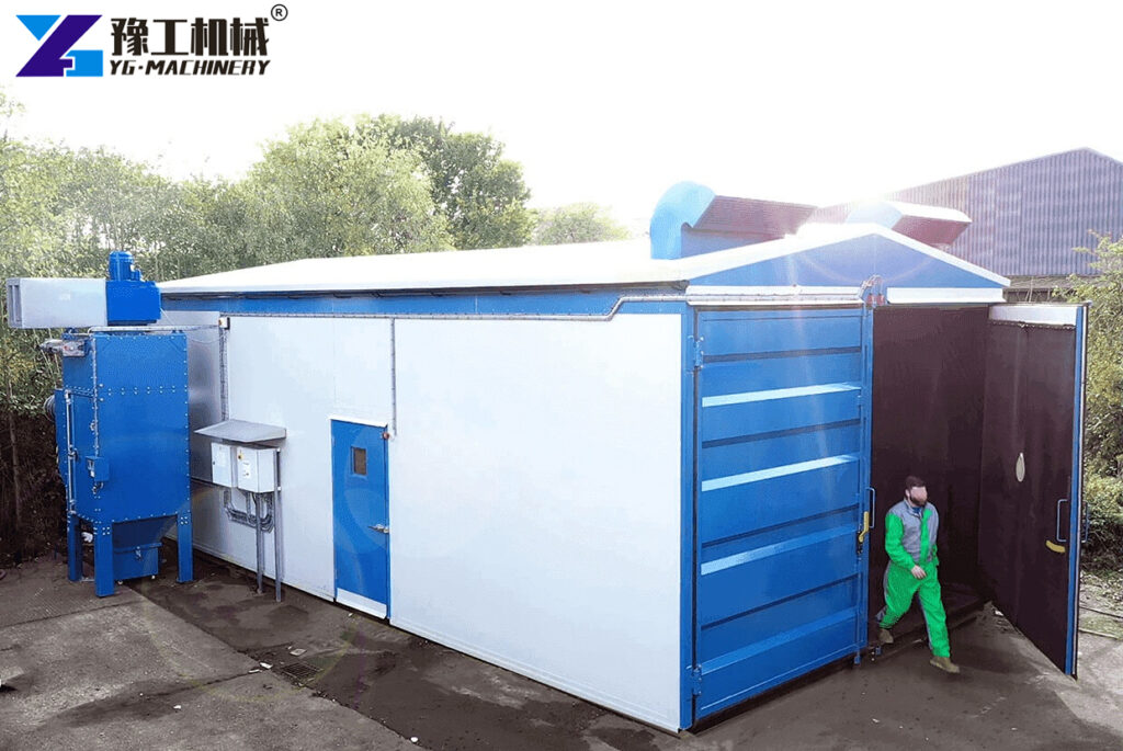 Large Sandblasting Booth Industrial Use