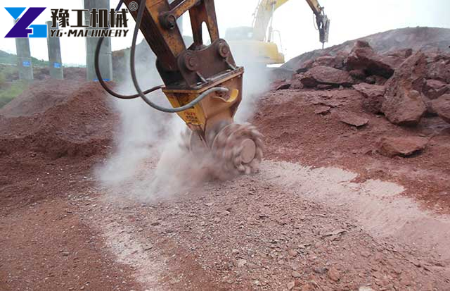 Low Vibration Excavator Rock Grinder Tool