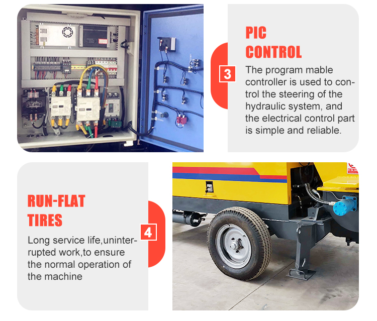 Mobile Concrete Mixer With Pump
