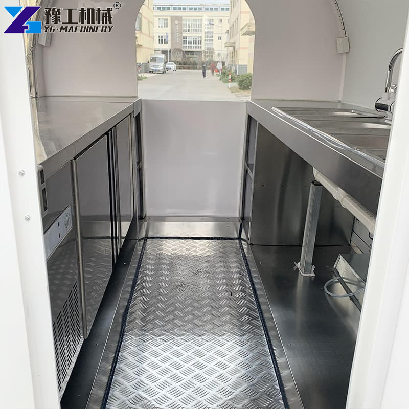 Mobile Food Trailer Cooking Area