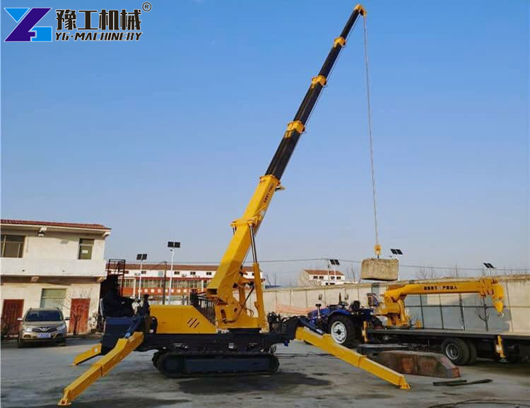 Mobile Spider Crane Construction Project