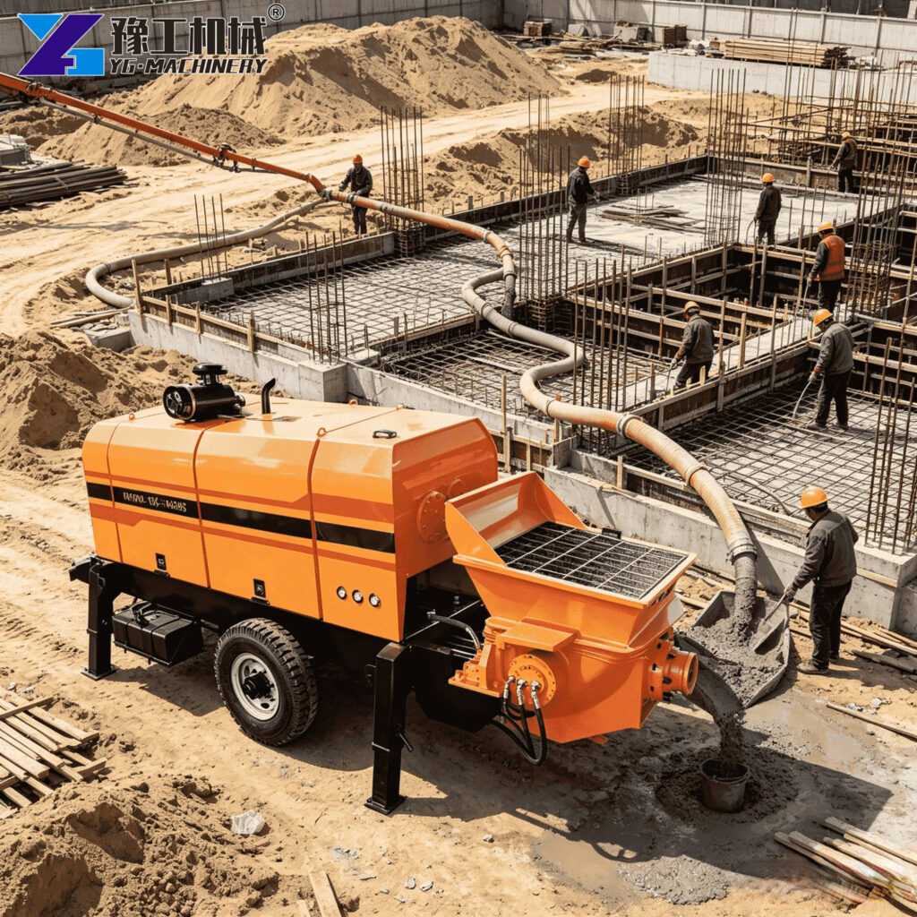 Portable Concrete Pump For Sale Site