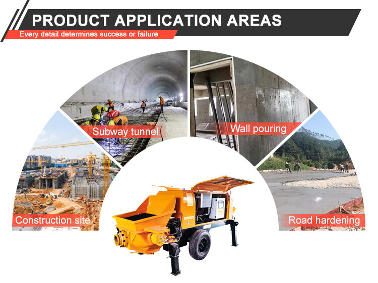 Portable Pump Concrete Foundation Work