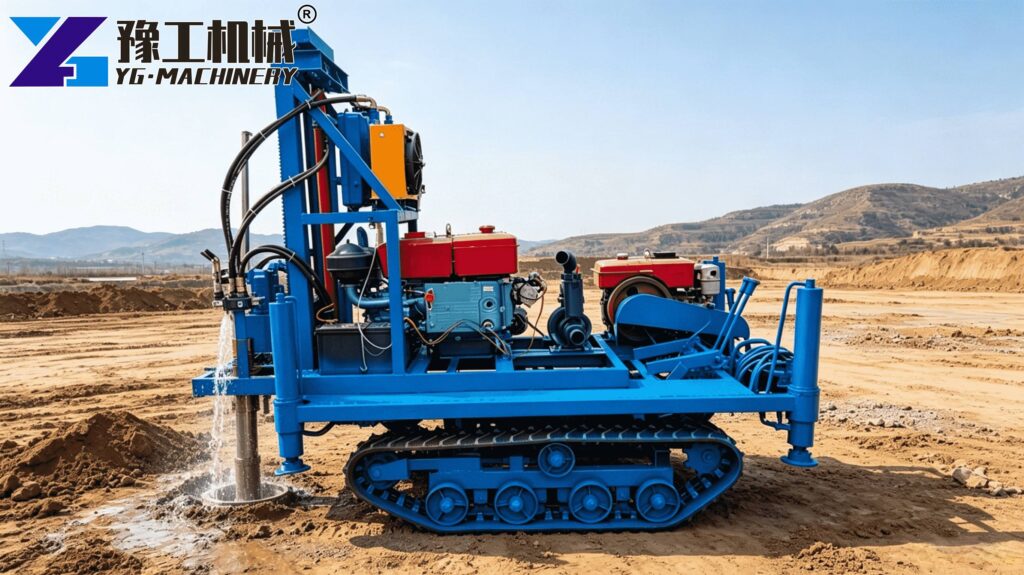 Portable Well Drill Machine Field Work