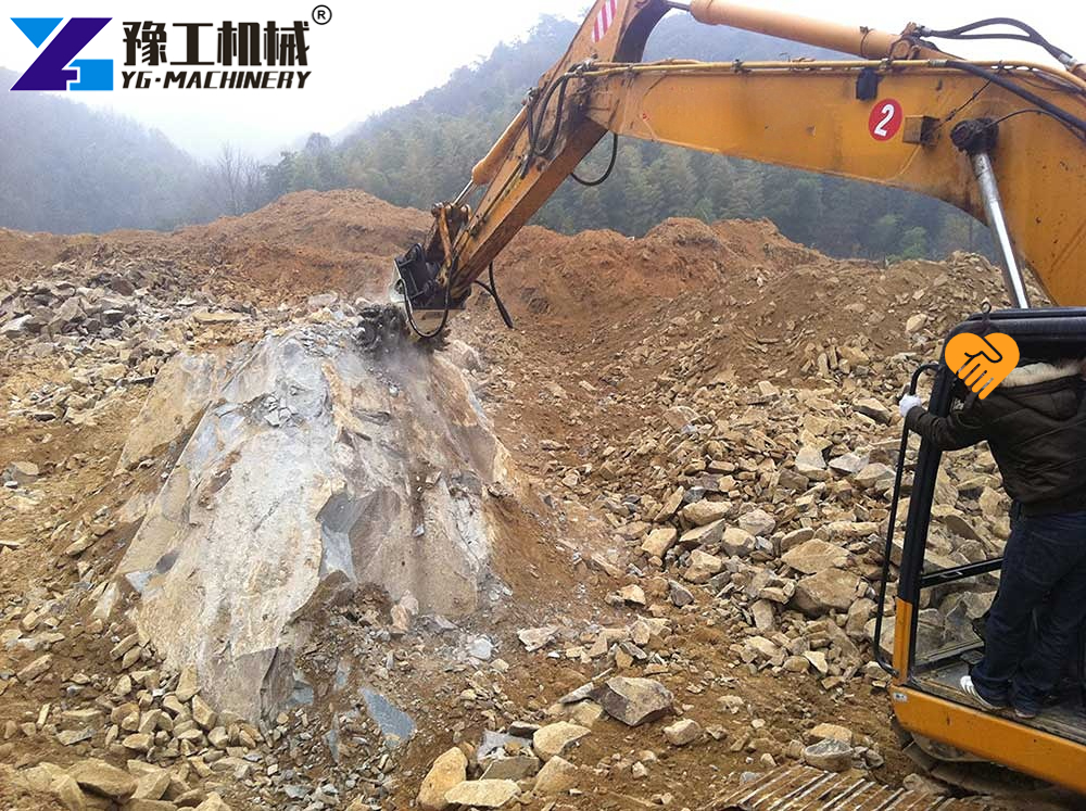 Precise Trenching Rock Grinder Attachment For Excavator