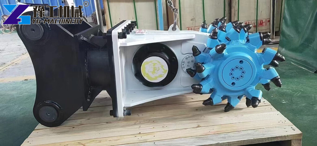 Rock Grinder Excavator Attachment