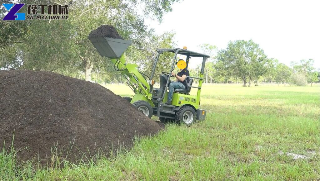 Russia Operator Driving Electric Front Loader