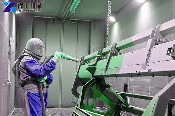 Shot Blasting Room Steel Cleaning
