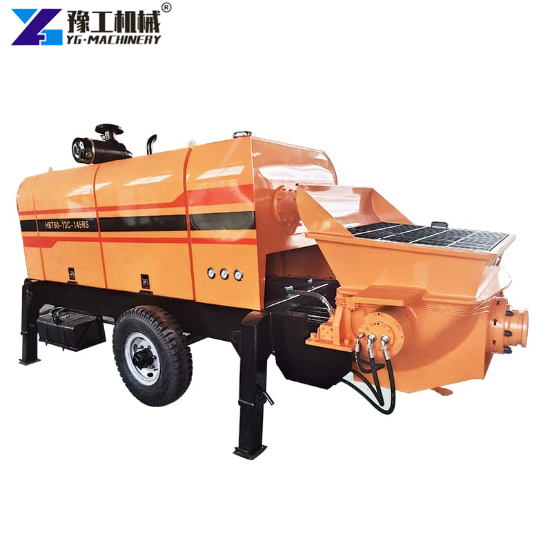 Small Portable Concrete Pump Working