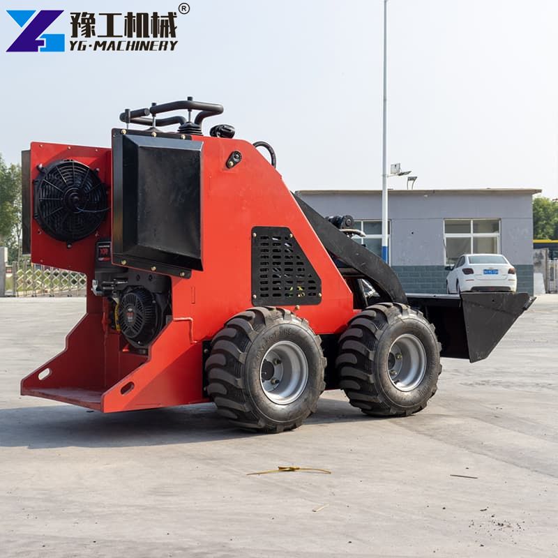 Stand On Mini Track Loader Working