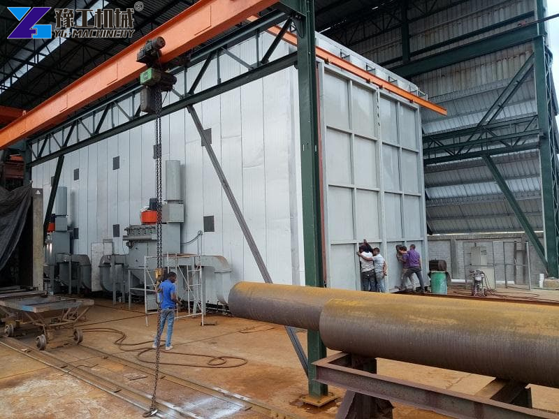 Steel Structure Shot Blast Booth Machine