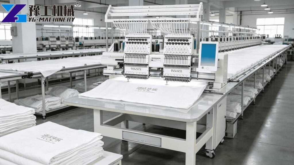 Big Embroidery Machine Workshop Setup