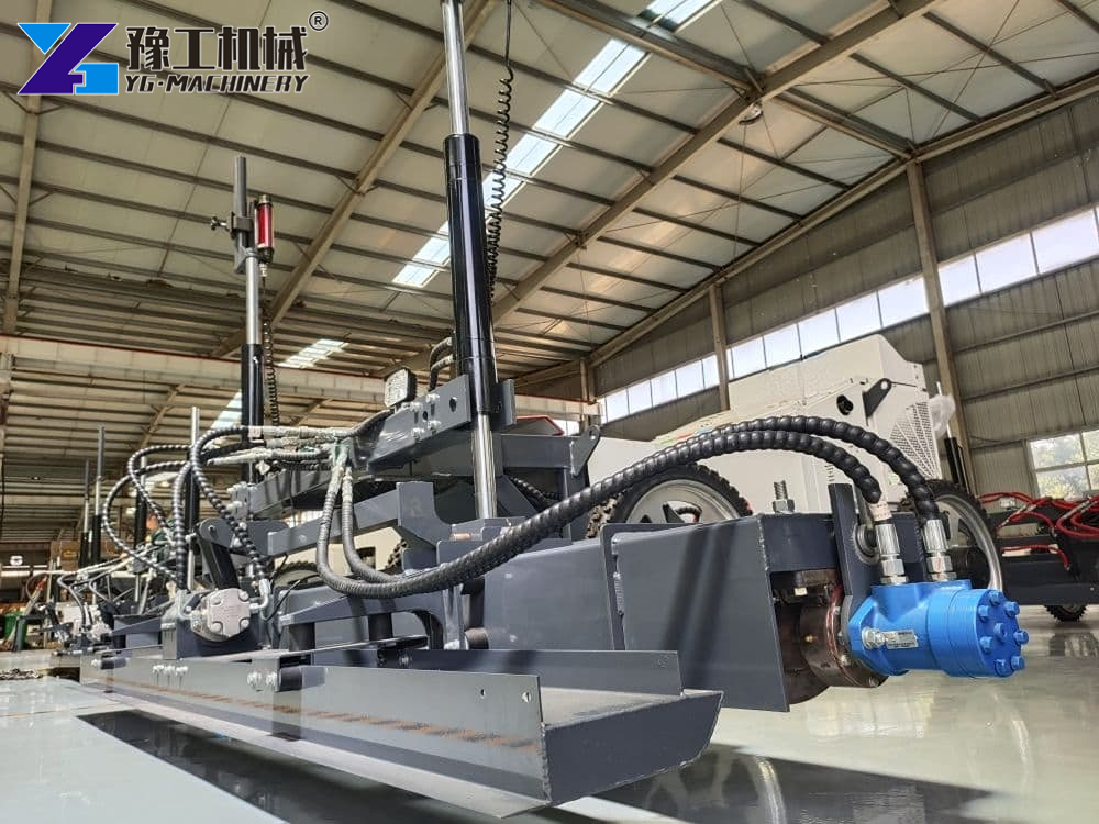 Concrete Laser Screed Working On Warehouse Floor