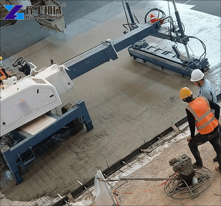 Laser Guided Screed Working
