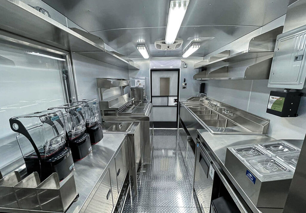 Mobile Catering Trailer Interior Layout